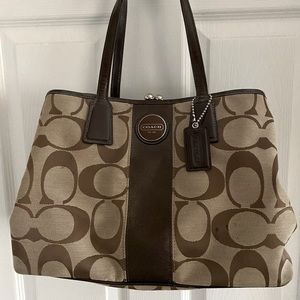 Brown coach purse
